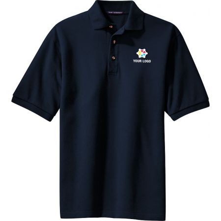 20-TLK420, Tall Large, Navy, Right Sleeve, None, Left Chest, Your Logo + Gear.